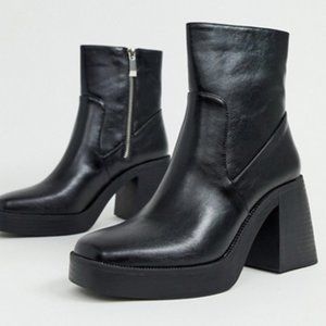 RAID Lexus black chunky ankle boots